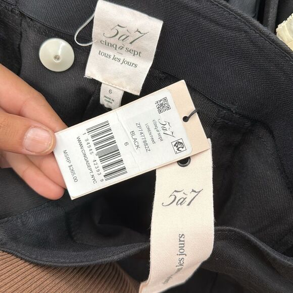 Black High-Waisted Pants for women nwt cinq a sept 6 size - Picture 4 of 7